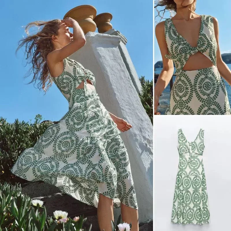 Trendy Wear Grekko Vintage Summer Midi Dress