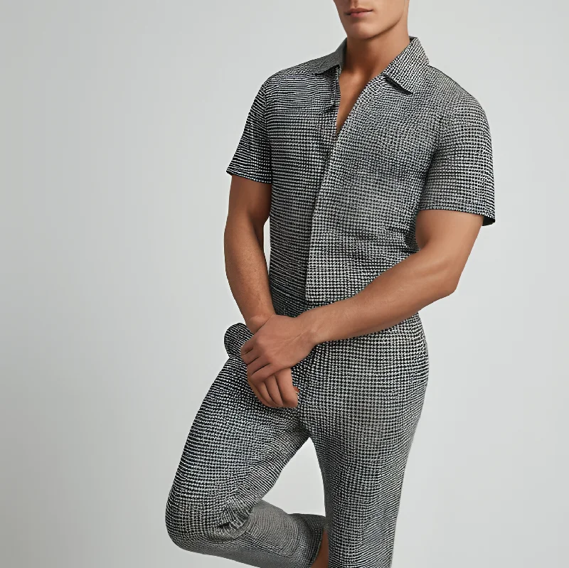 Design Perception Houndstooth Jumpsuit LUXE Collection