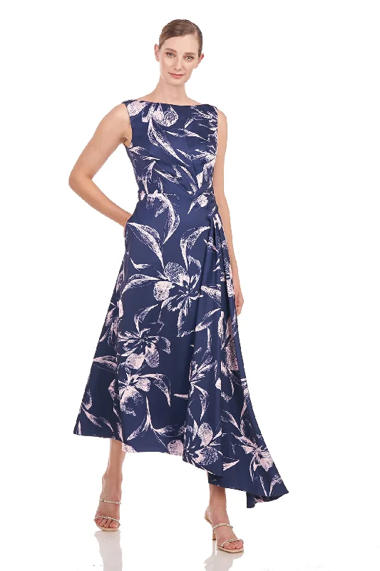 Economic Outlook Emmaline Tea Length Dress
