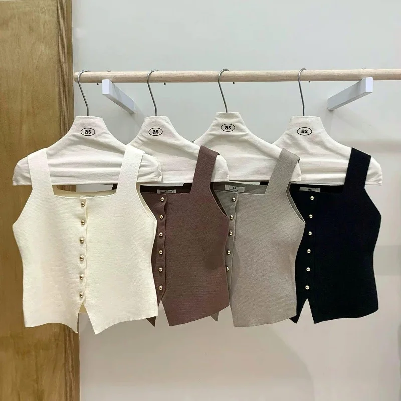 Comfortable Jackets Kello Casual Summer Tank Top