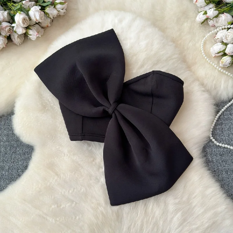 Cozy Fashion Trends Lee Bow Detailed Blouse in Black