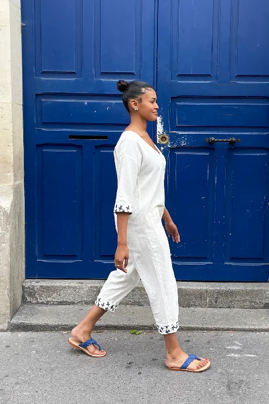 Cozy Lifestyle Liberté White Jumpsuit (S-L)