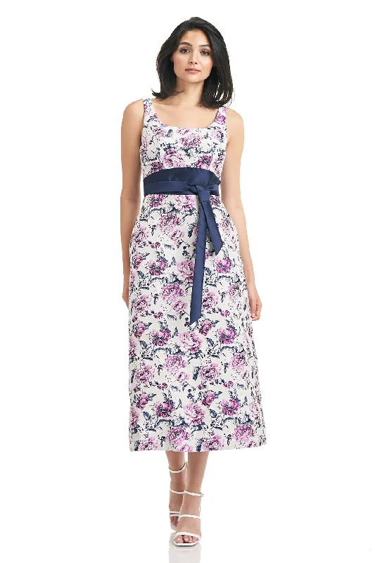 European Plan Lila Tea Length Dress
