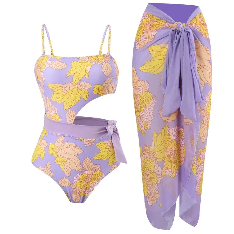 Celebrity Style Ludacris Swimsuit with Sarong