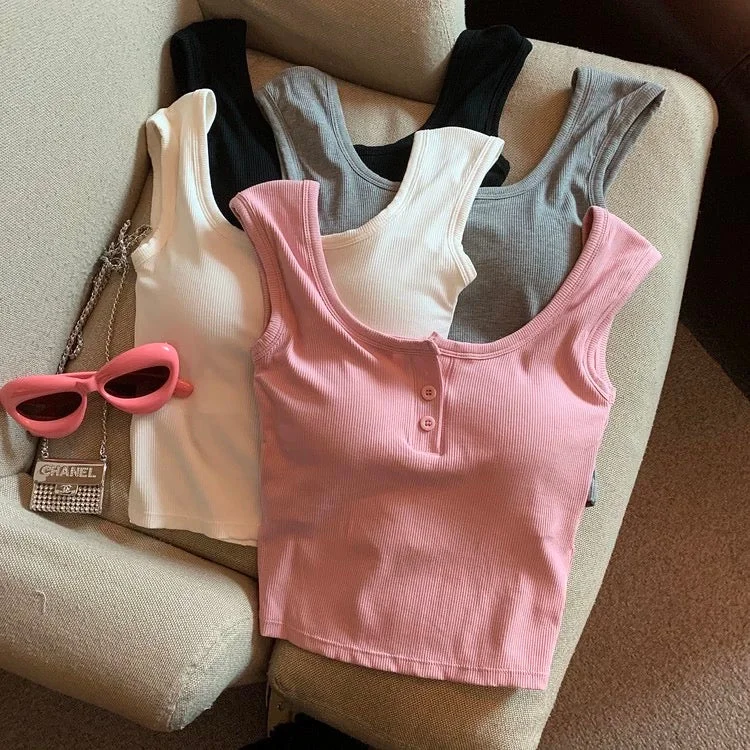 High-end Design Maria Tank Tops with Inbuilt Bra