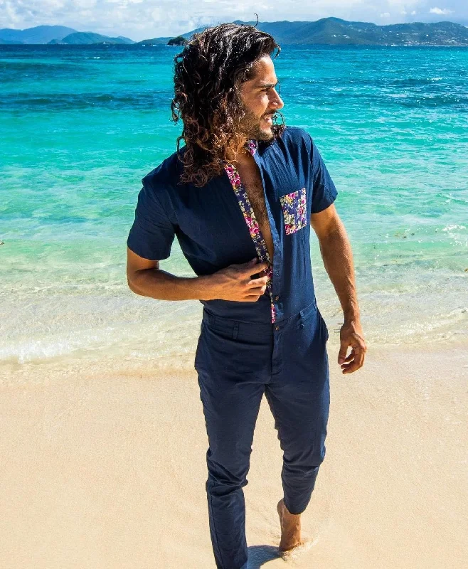 Light Layers Navy Rosé Jumpsuit - Limited Edition