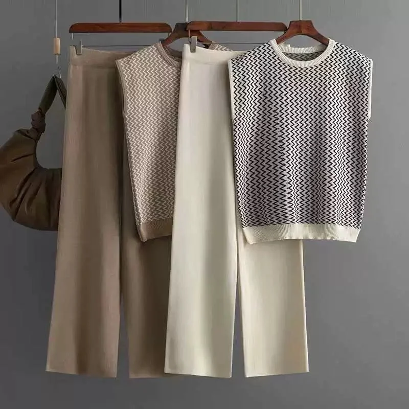Elegant Casuals Robert Knitted Cotton Co-ord Set