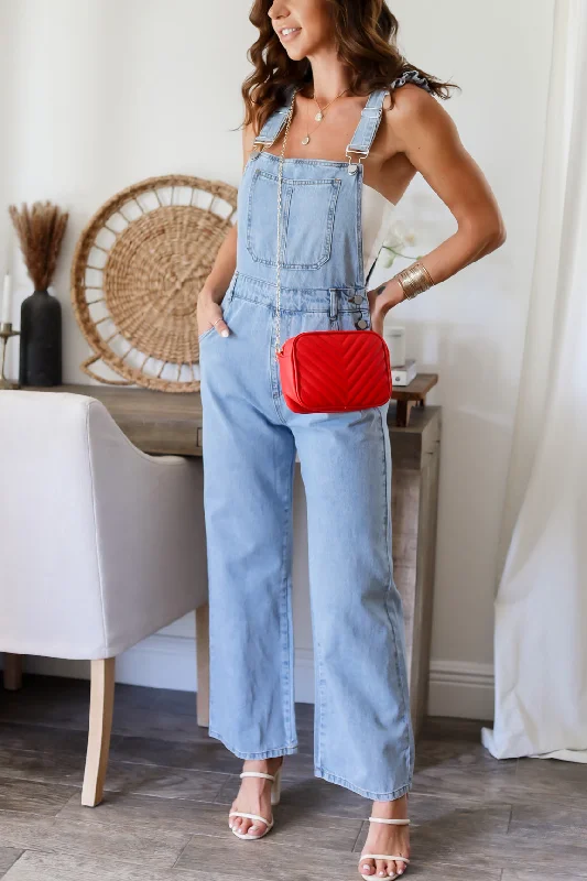 Basic Version Robin Ruffle Overalls