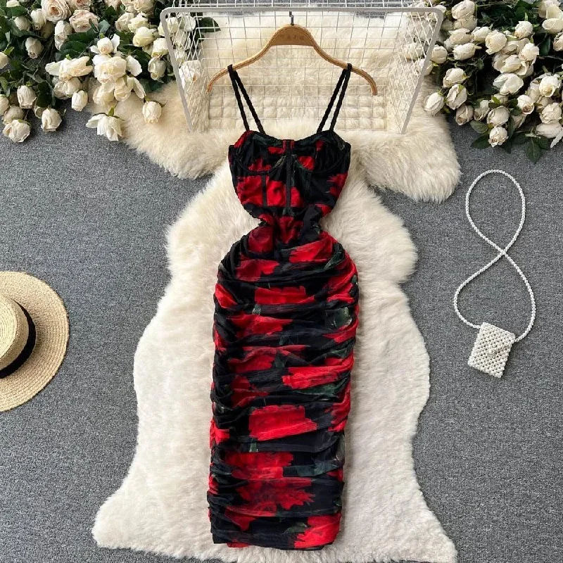 Elegant Casuals Tory Bodycon Summer Mesh Dress