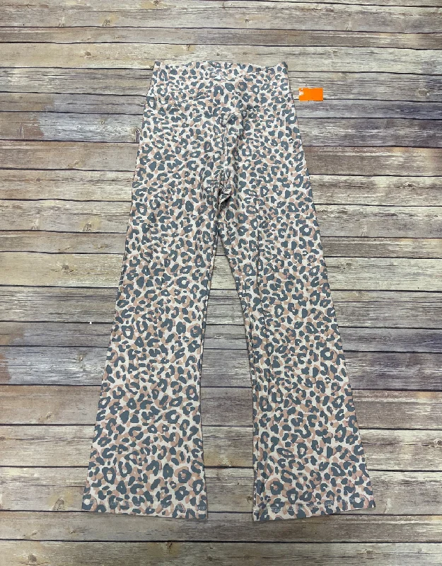 Elegant Design Animal Print Athletic Leggings Pink, Size L