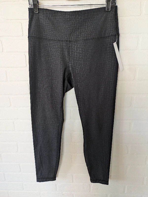 Personal Design Black Athletic Leggings 90 Degrees By Reflex, Size 12