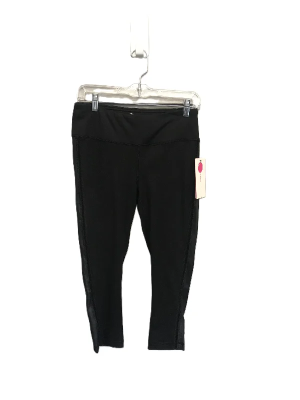 Sports Fashion Black Athletic Leggings By Yogalicious, Size: M