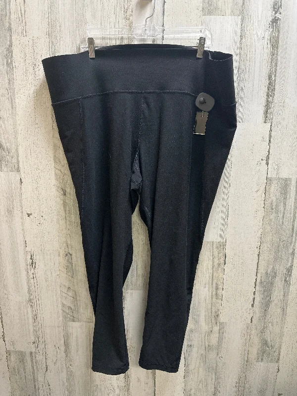 Playful Style Black Athletic Leggings Old Navy, Size 3x