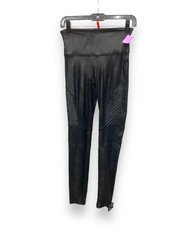 Relaxed Fits Black Athletic Leggings Spanx, Size L
