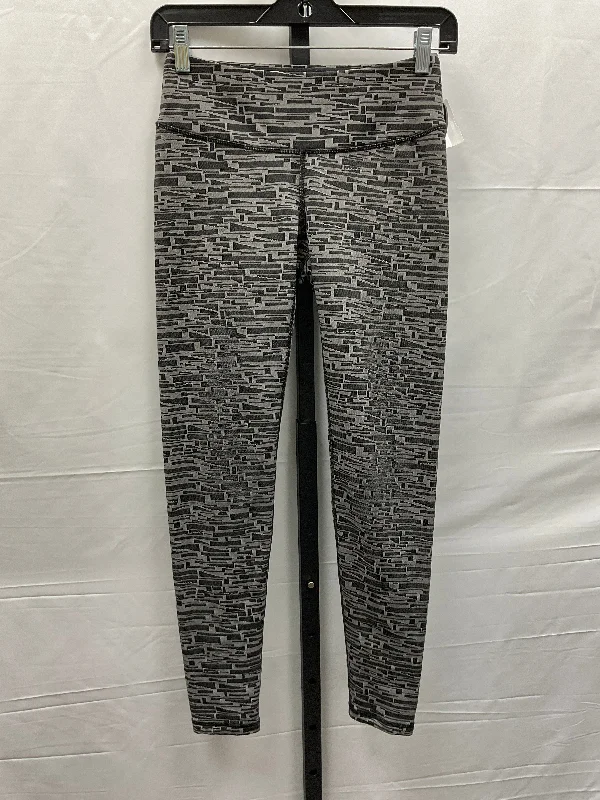 Cozy Chic Trends Black & Grey Athletic Leggings Lucy, Size S