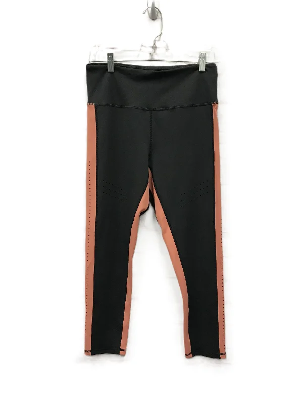 Lazy Style Black & Orange Athletic Leggings By Zyia, Size: M