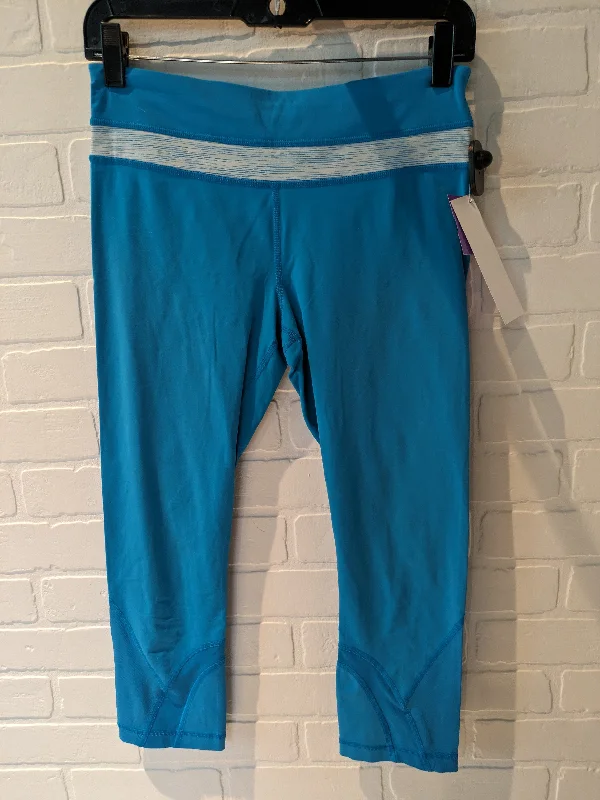 Exclusive Customization Blue Athletic Leggings Capris Lululemon, Size 6