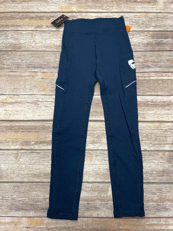Soft Knitwear Blue Athletic Leggings Cme, Size S