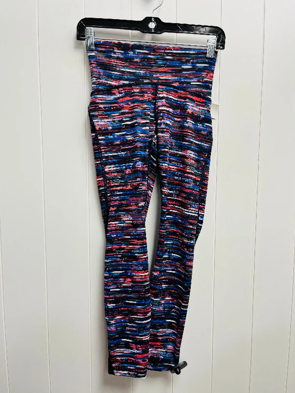 Easy-to-Wear Blue & Red Athletic Leggings Lululemon, Size 4