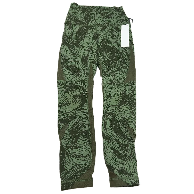 Stylish Casuals Green  Athletic Leggings By Lululemon