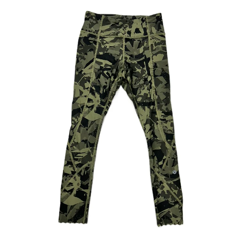 Comfortable Outfits Green Athletic Leggings By Lululemon, Size: S