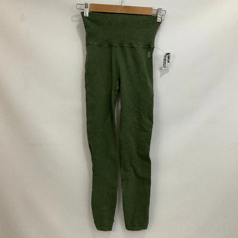 Soft Fabric Looks Green Athletic Leggings Free People, Size Xs