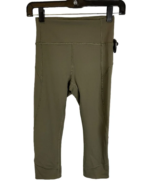 Casual And Comfortable Green Athletic Leggings Lululemon, Size 4