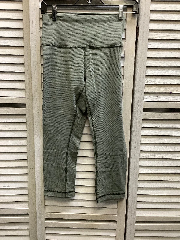 Leisure Travel Green Athletic Leggings Lululemon, Size 8
