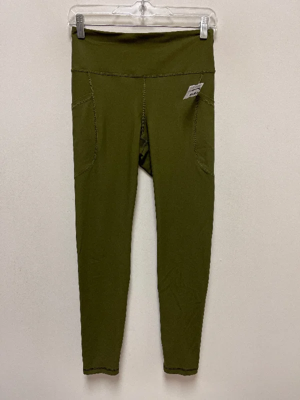 Breathable Comfort Green Athletic Leggings Old Navy, Size M