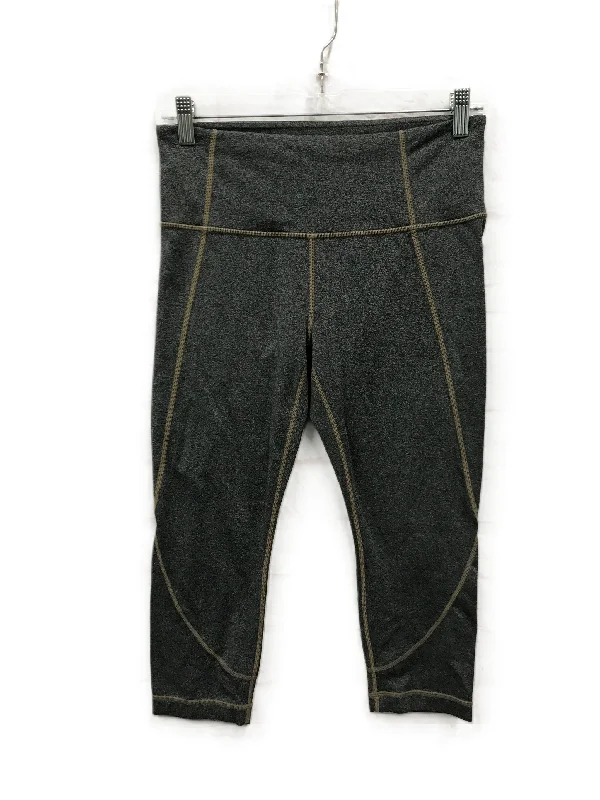 Comfortable Tops Grey Athletic Leggings Capris By Athleta, Size: M