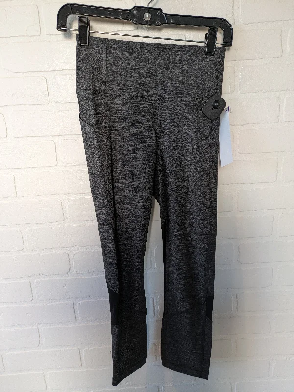 Soft Relaxation Wear Grey Athletic Leggings Capris Lululemon, Size 2