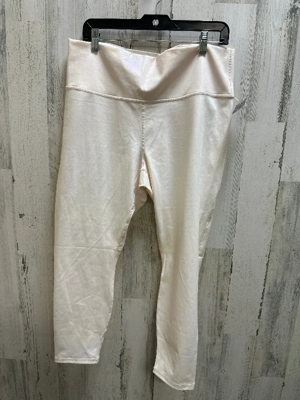 Soft Looks Pink Athletic Leggings Fabletics, Size 1x