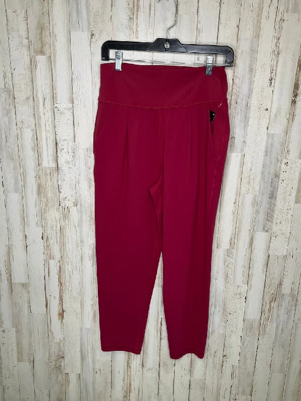 Mid-length Style Red Athletic Leggings Athleta, Size S