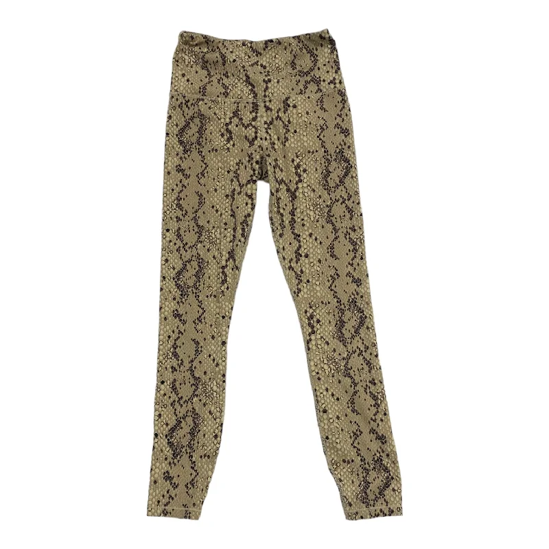 Sexy Fun Snakeskin Print Athletic Leggings Varley, Size S