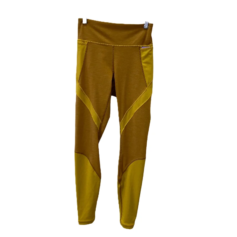 Trendy Wear Yellow Athletic Leggings By Lululemon, Size: S