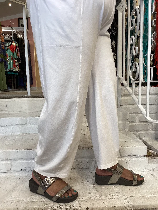 Dressing Tips 2 PKT LANTERN PANT - WHITE