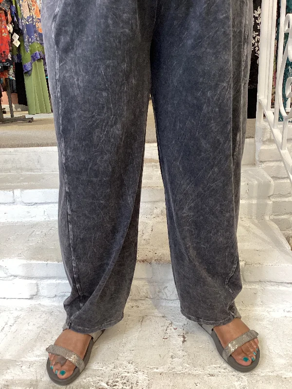 Exquisite Tailoring 2 POCKET LANTERN PANT - BLACK