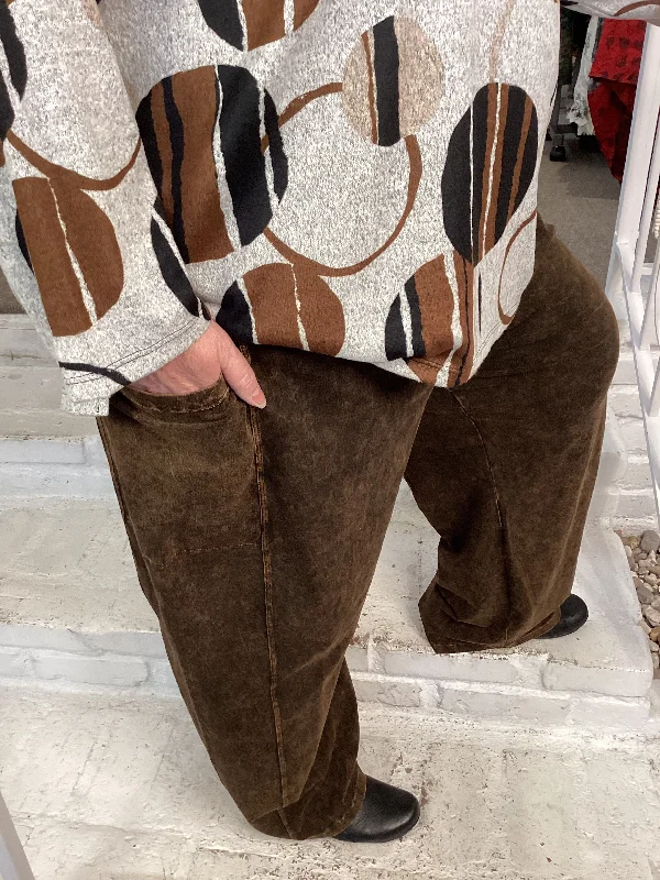 Cool Style 2 POCKET LANTERN PANT-CHOCOLAT