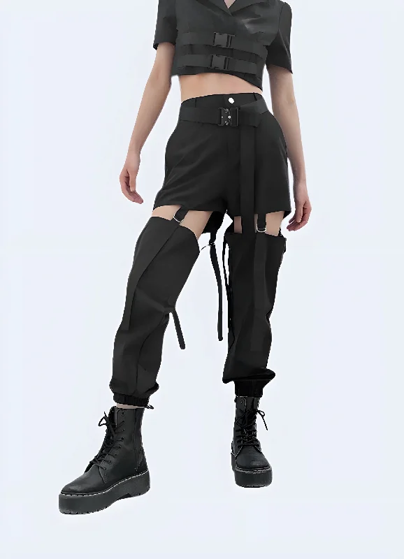 Simple Design Adjustable Cargo Pants
