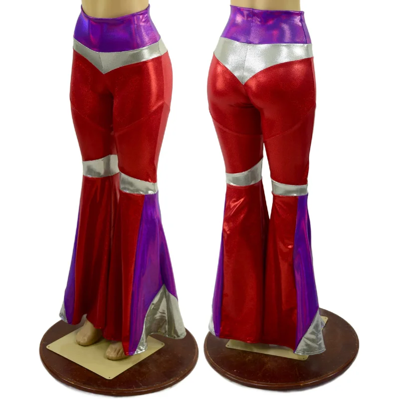 Cozy Street Style Aquarius Solar Flares in Red, Grape and Platinum
