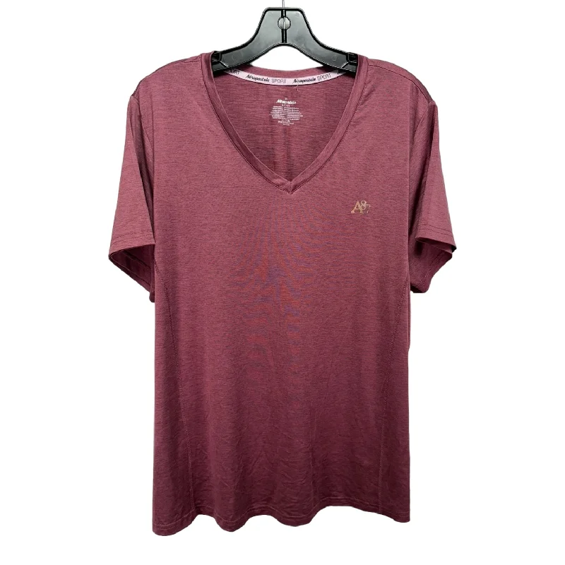 Soft Clothing Athletic Top Short Sleeve By Aeropostale In Pink, Size: 2x