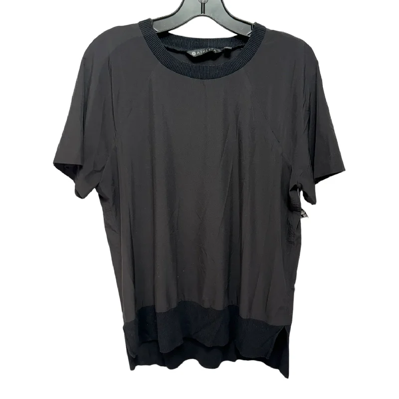 Comfortable Dresses Athletic Top Short Sleeve By Athleta In Black, Size: S