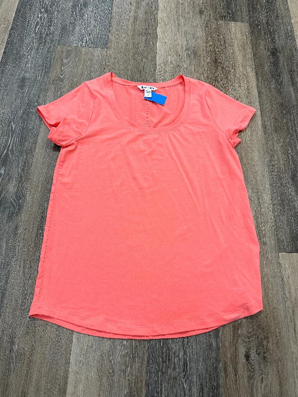Cozy Outfit Athletic Top Short Sleeve By Athleta In Orange, Size: S