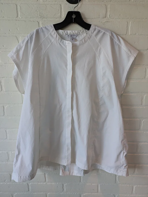 Light Comfort Athletic Top Short Sleeve By Athleta In White, Size: Xl