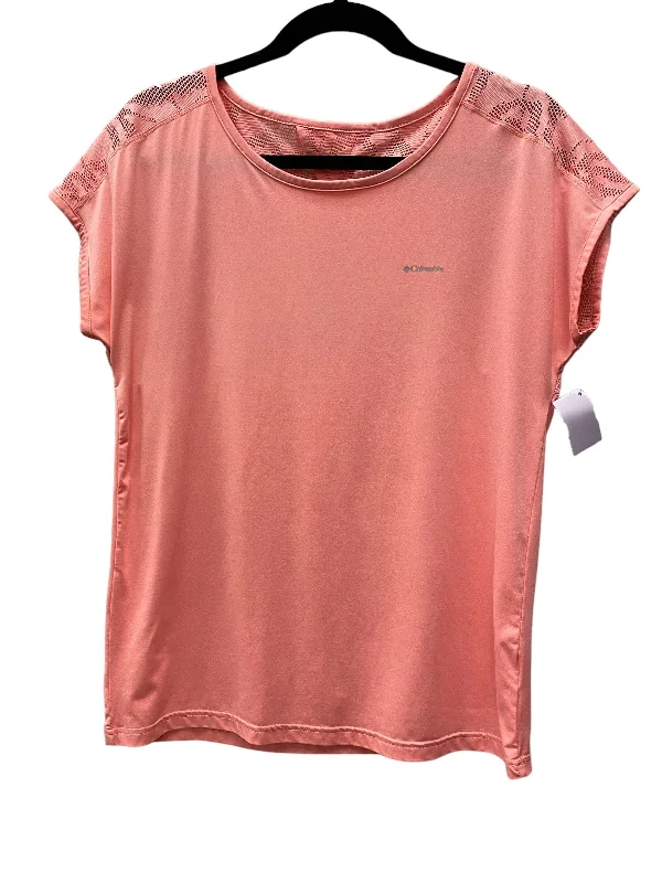 Fresh And Elegant Athletic Top Short Sleeve By Columbia In Pink, Size: M