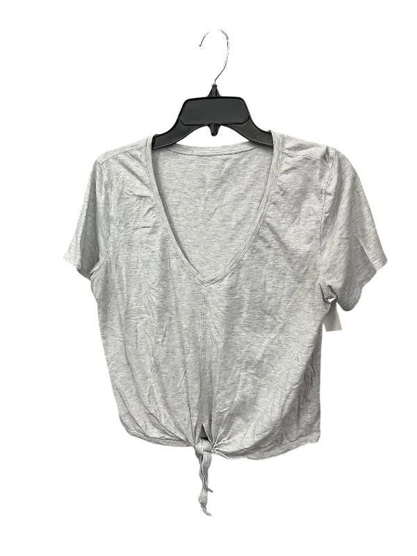 Slim Fit Athletic Top Short Sleeve By Lululemon In Grey, Size: S