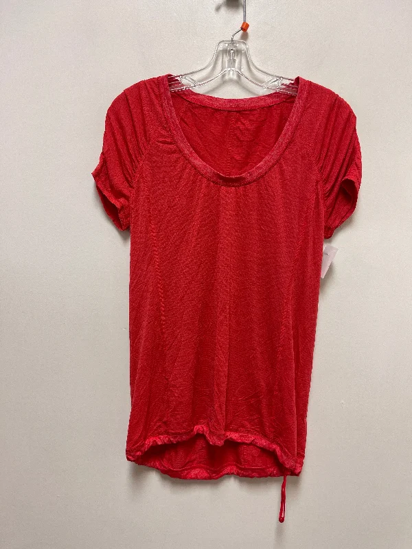 Personalized Series Athletic Top Short Sleeve By Lululemon In Red, Size: S
