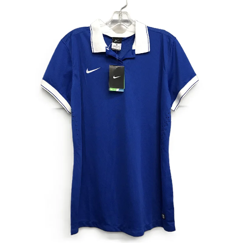 Fashion Selection Athletic Top Short Sleeve By Nike In Blue, Size: Xl
