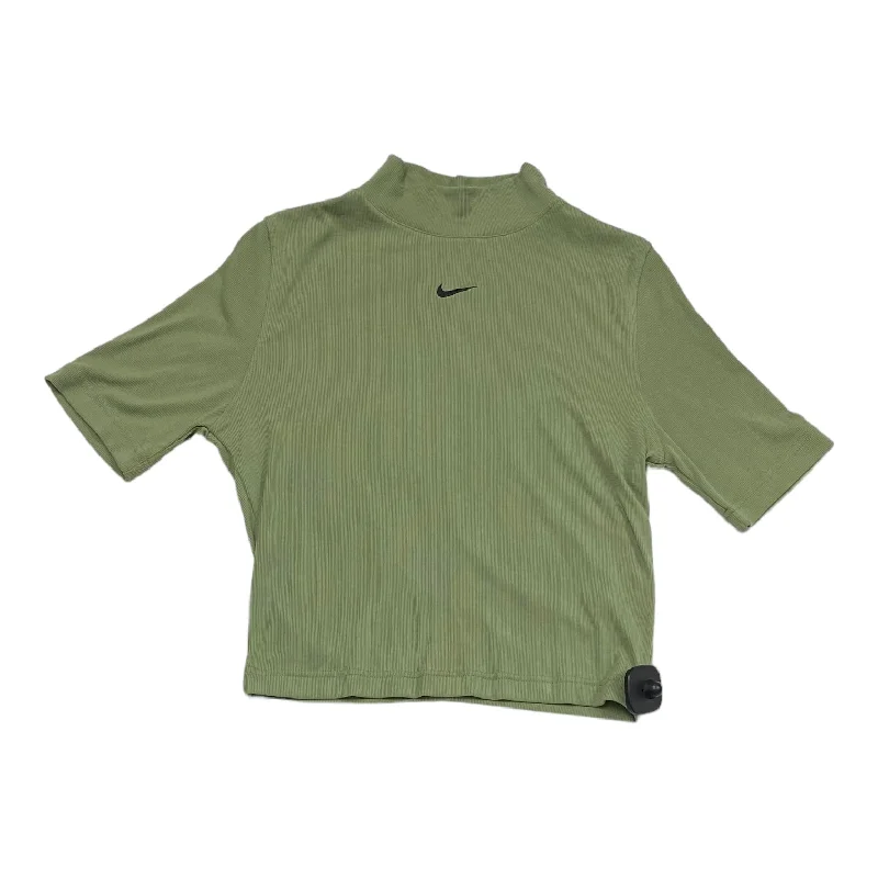 Minimal Classic Athletic Top Short Sleeve By Nike In Green, Size: S