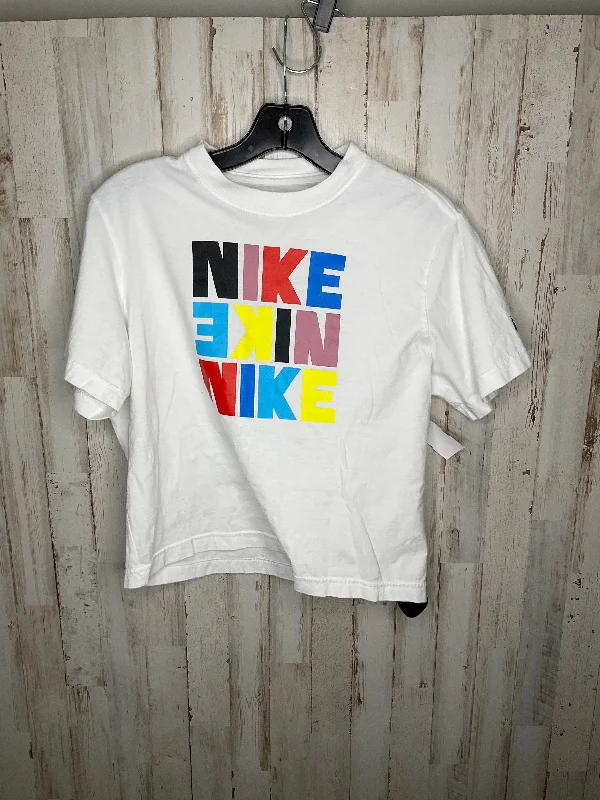 Stunning Fashion Athletic Top Short Sleeve By Nike In Multi-colored, Size: L